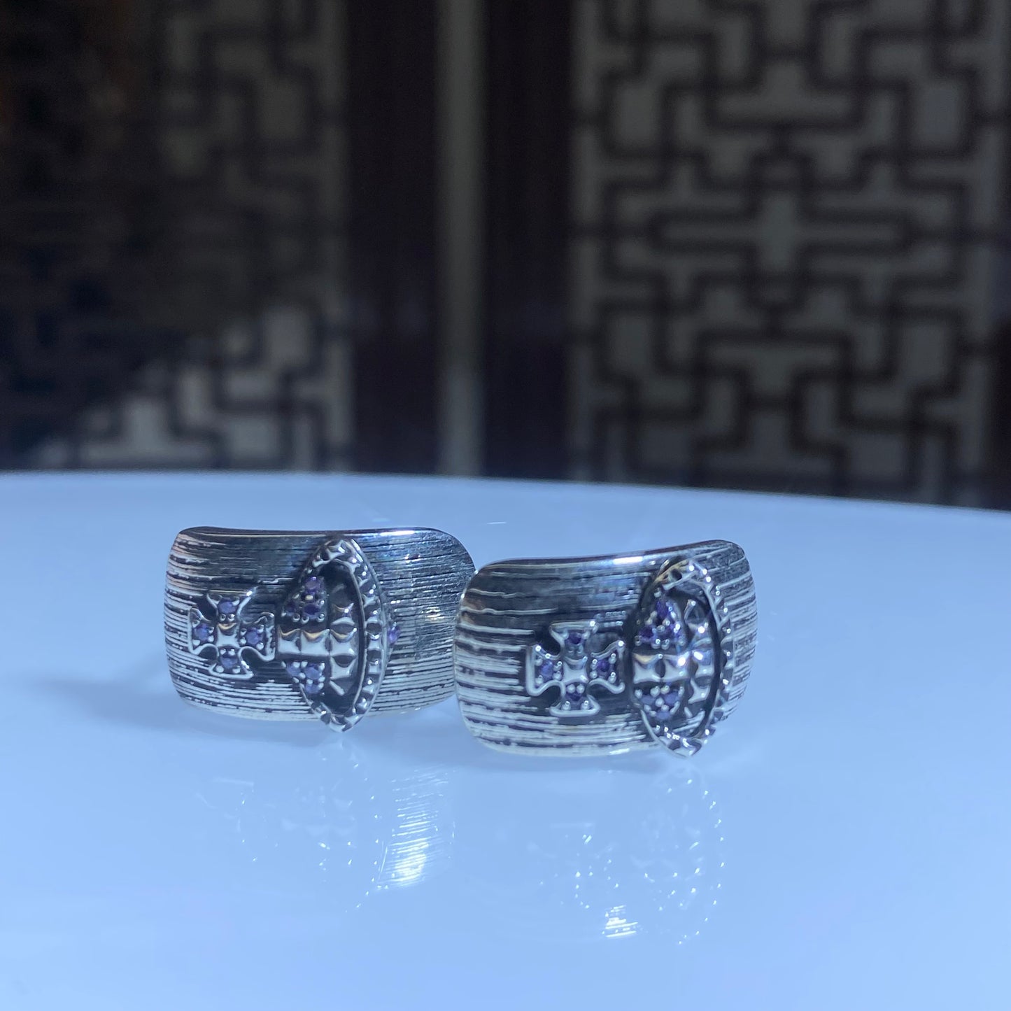 S925 full diamond earrings